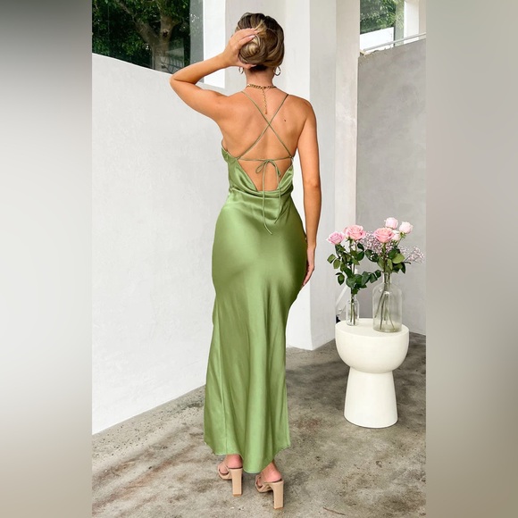 Eternal Sage Formal Maxi Dress from Beginning Boutique. Size 0. Never worn. NWT. - Picture 4 of 4